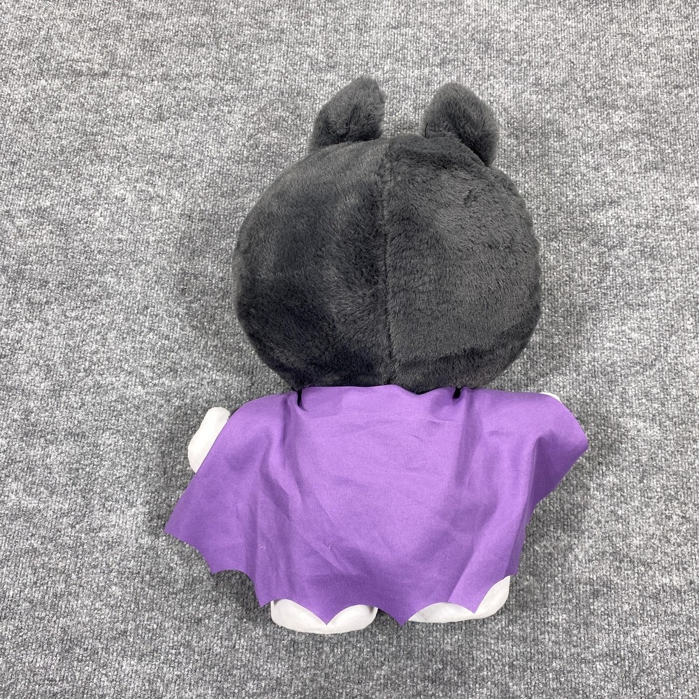 Hello Kitty Vampire Bat Dracula Plush Stuffed Toy Greeter Halloween Purple Bow - Picture 3 of 9